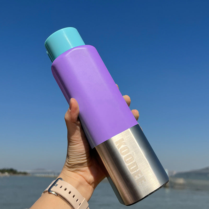 Stainless Steel Macaron Cup with Heat Preservation - Multiple Colors & Capacities