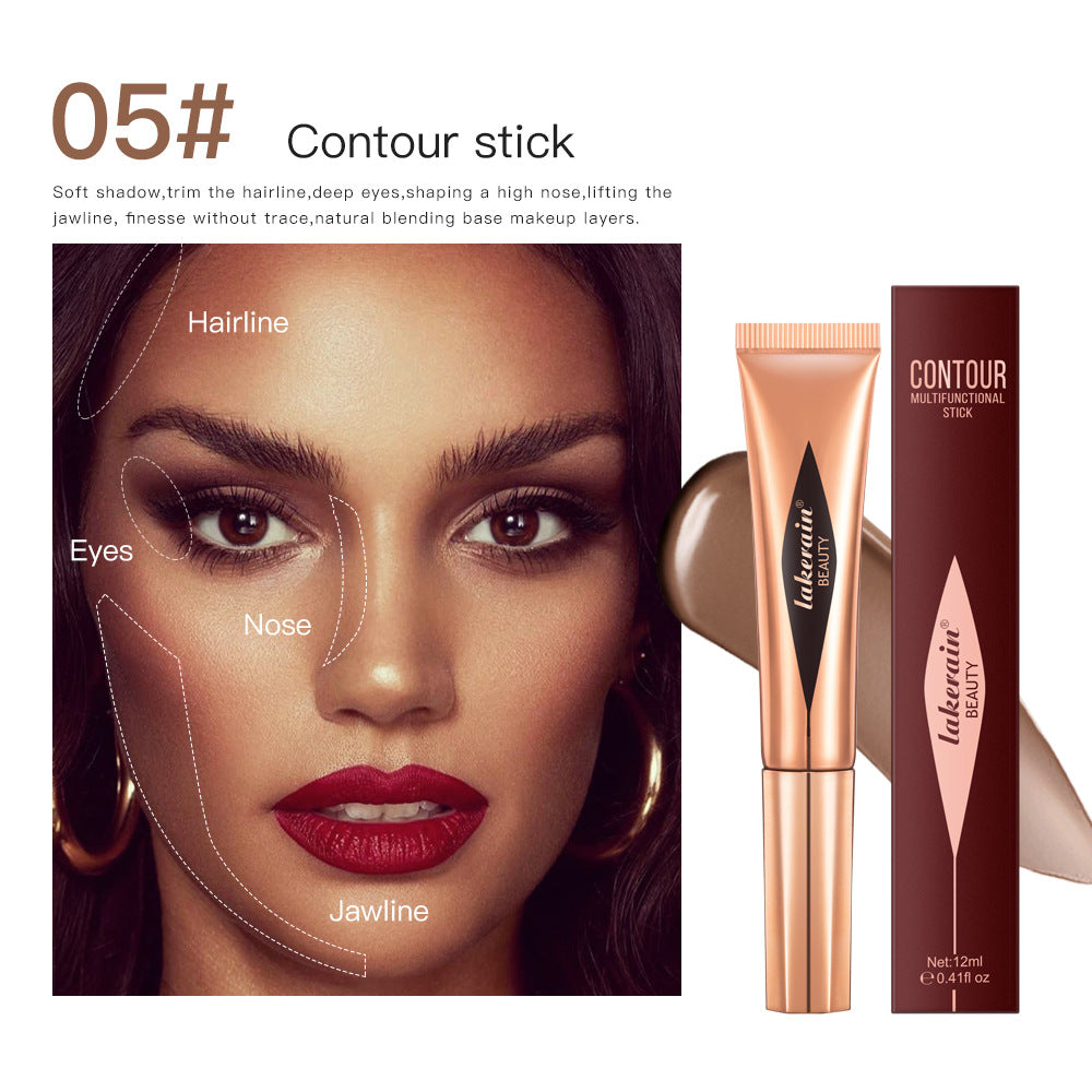 Multi Functional Cosmetic Pen Powder Blusher Highlights - 6 Colors