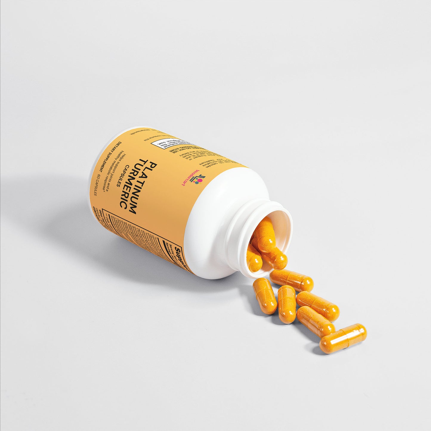 Platinum Turmeric Joint Support Supplement - 60 Capsules with Glucosamine