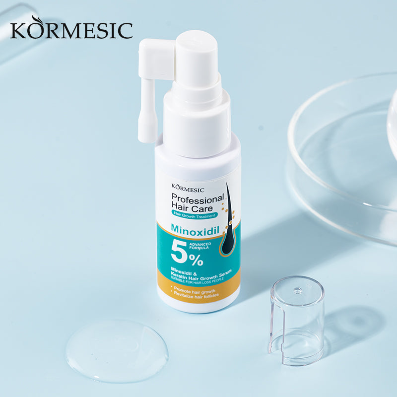 Minoxidil & Keratin Hair Growth Serum 30ml - Hair Loss Treatment & Strengthening