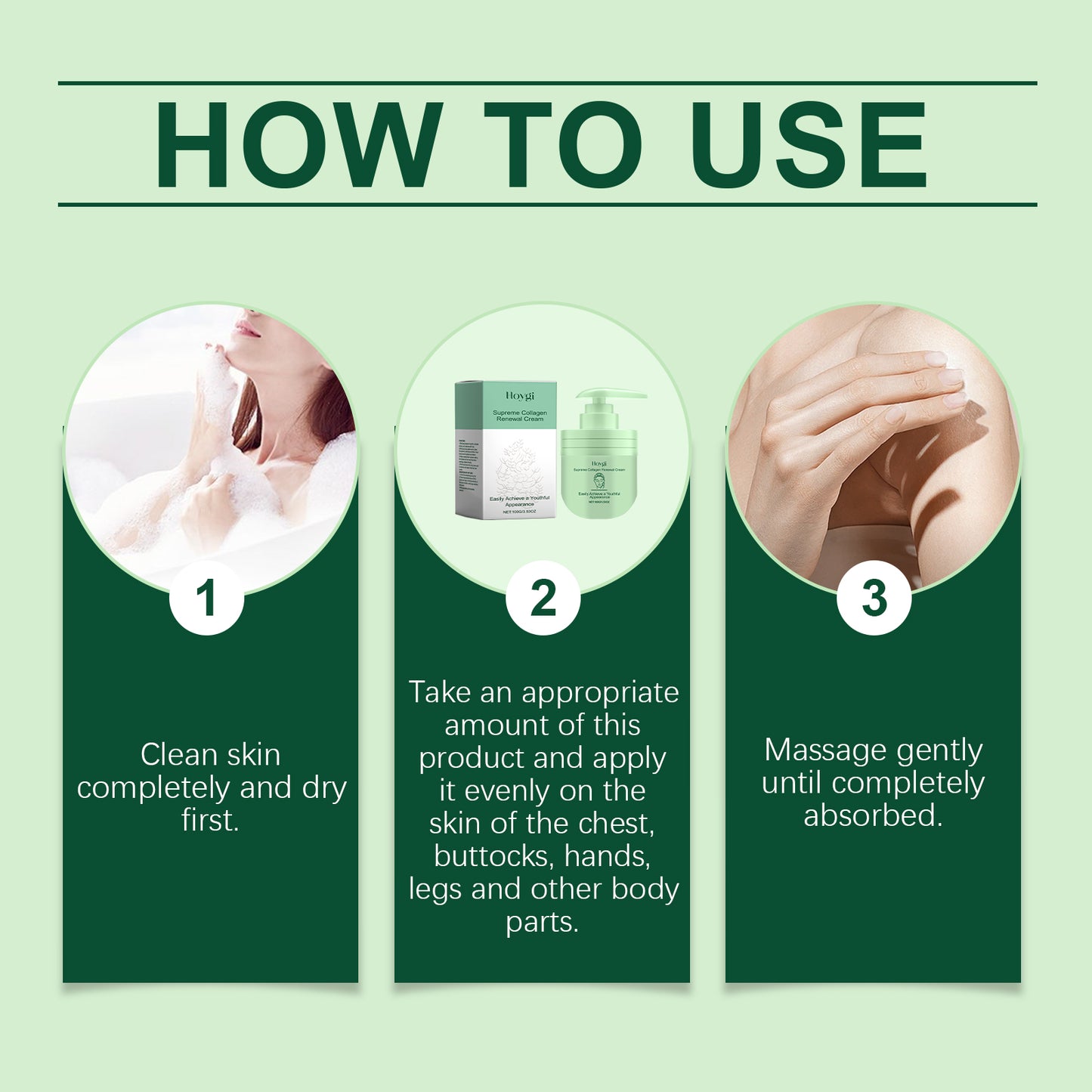 Collagen Body Moisturizer Cream - Hydrating Skin Care with Tea & Aloe Vera