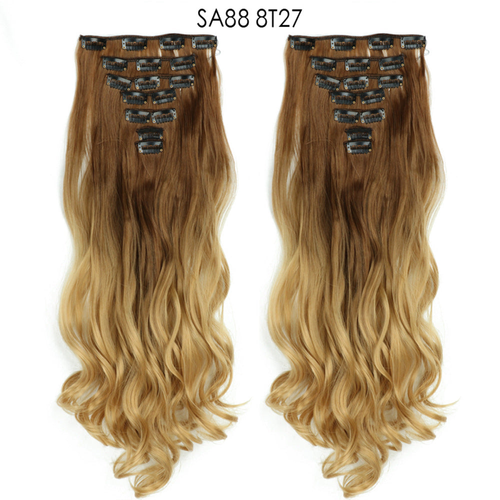 Long Curly Hair Piece High Temperature Synthetic Wig