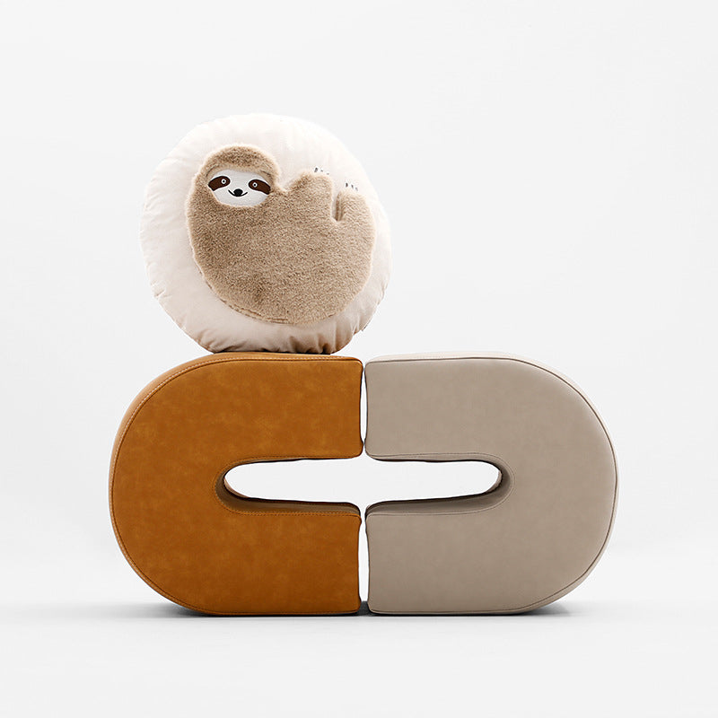 Children's Plush Sloth Sheep Pillowcase - Cartoon Kids Cushion Cover