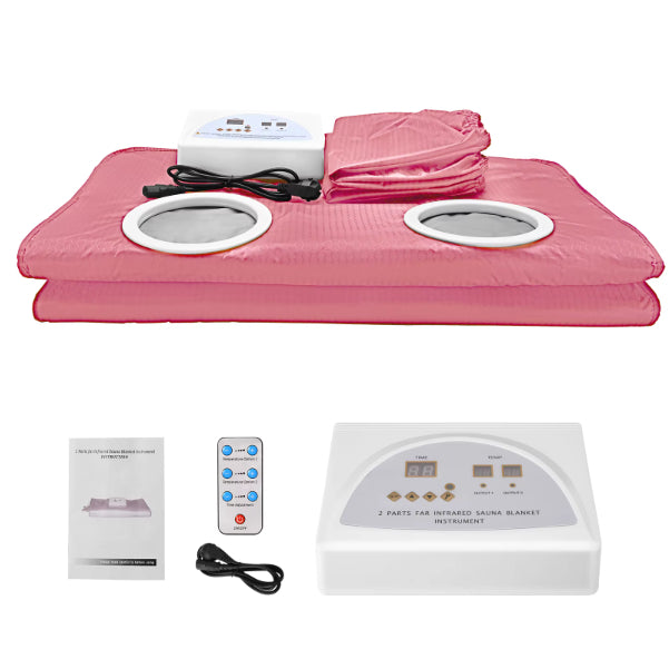 Electric Sauna Blanket with Sleeves & Remote Control