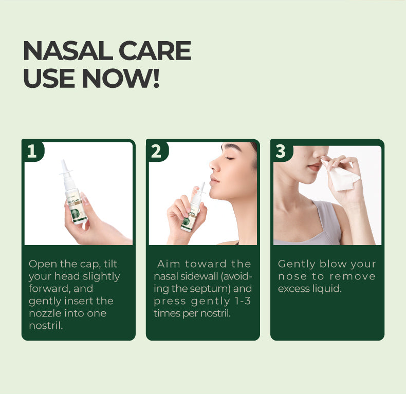 Natural Nasal Relief Spray for Congestion, Runny Nose, and Sneezing