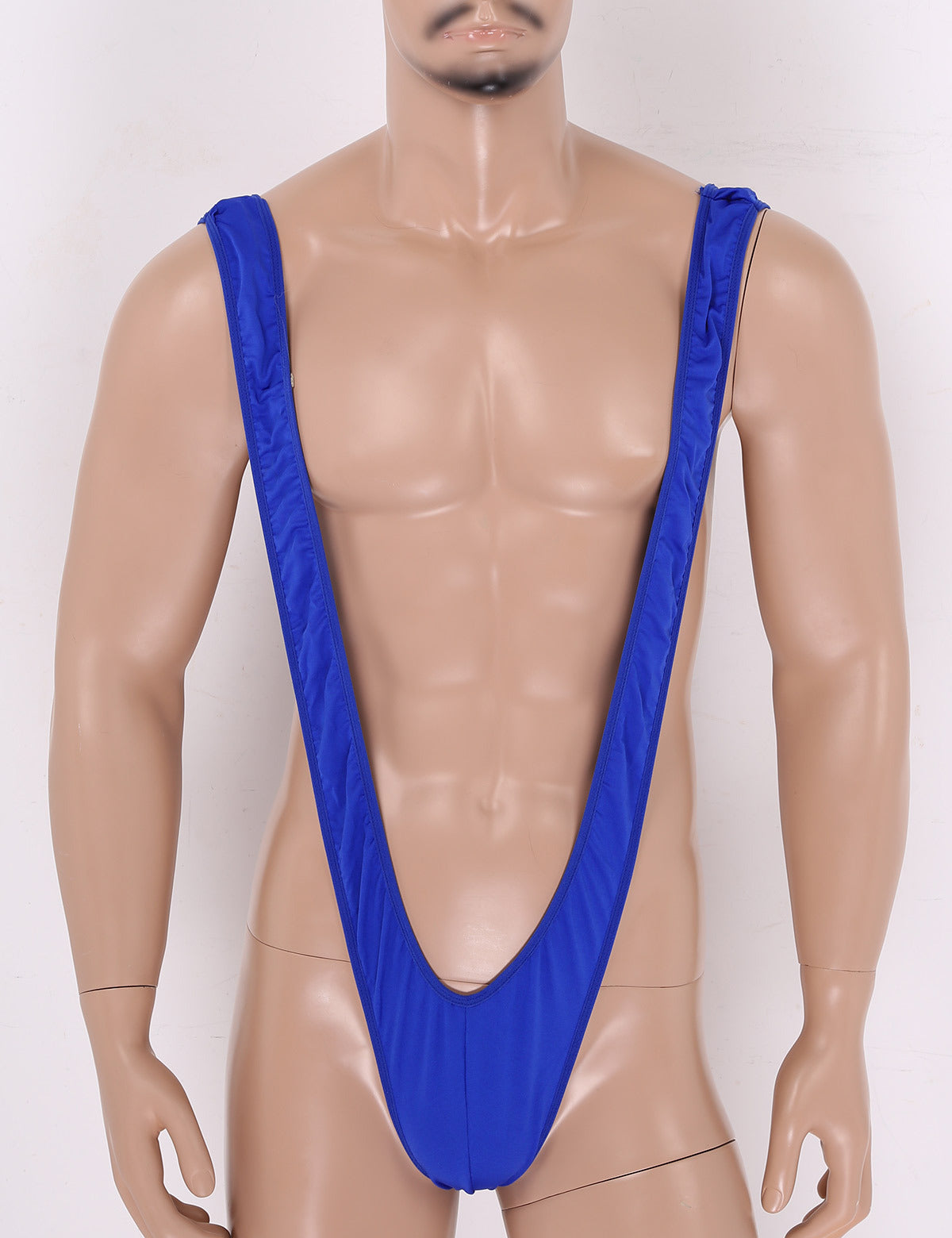 Men's Deep V Overalls - Sexy Cosplay Biker Suit for Adults