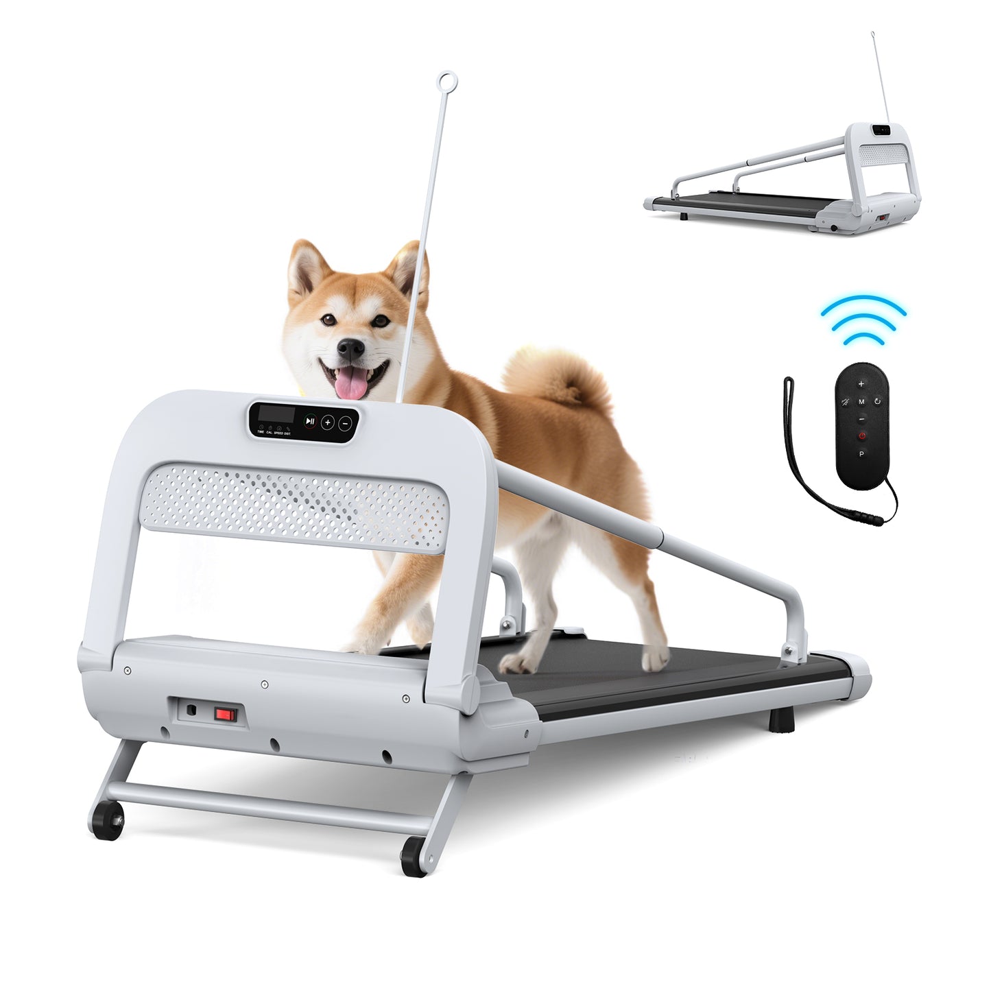 Quiet Smart Pet Treadmill for Small-Medium Dogs - Off White