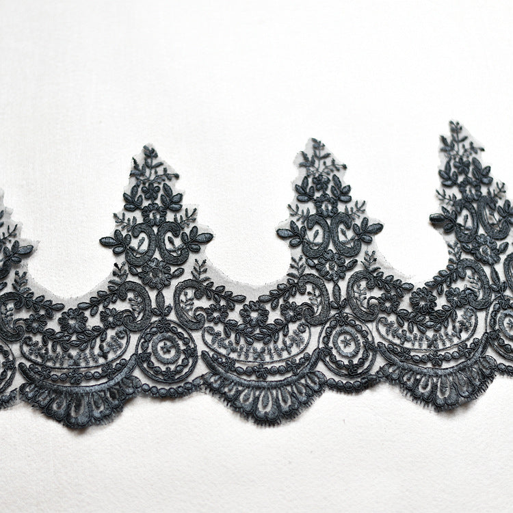 Wedding Lace Embroidery Sequin Fabric Accessories for DIY Crafts