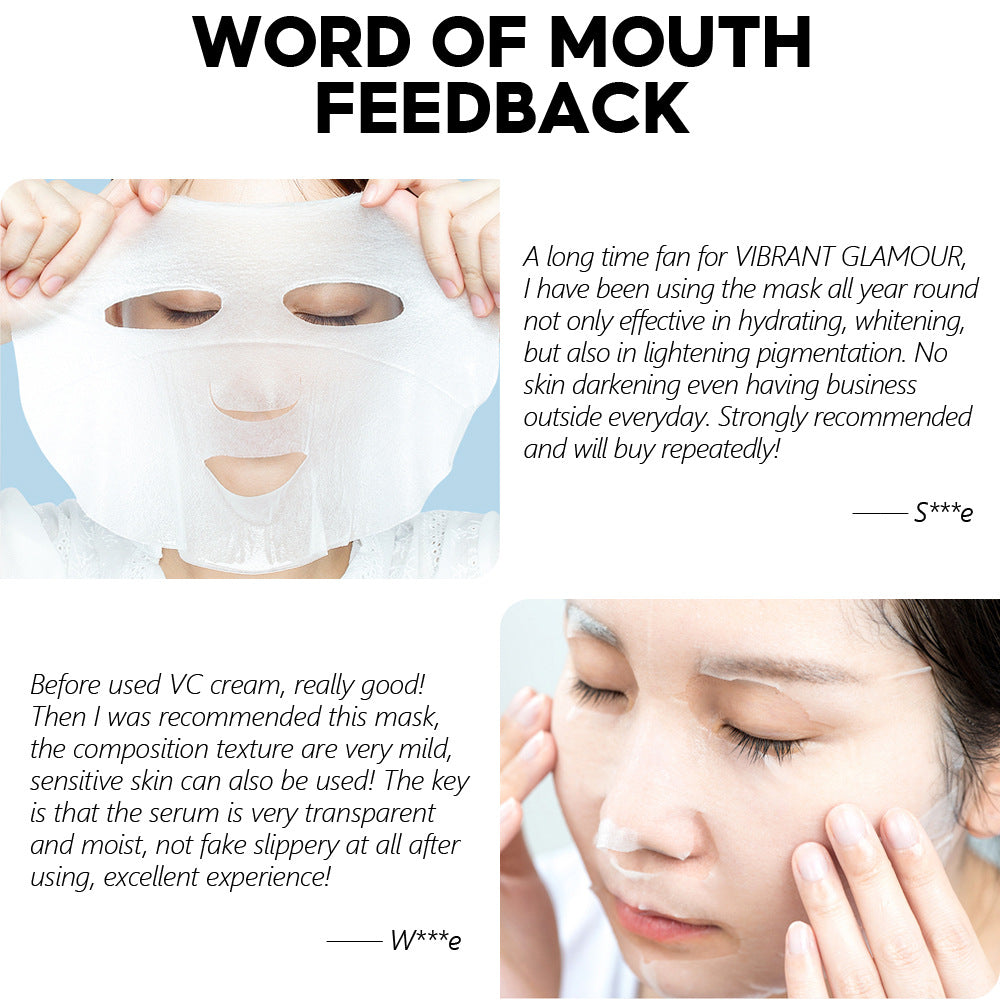 Brightening Arbutin Face Mask 5 Pack for Clear Skin & Pore Refining