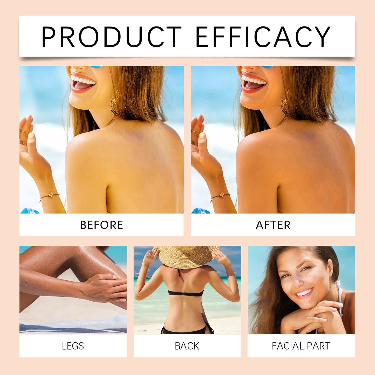 Quick Tanning Gel - Moisturizing Bronzer with Aloe & Carrot Seed Oil