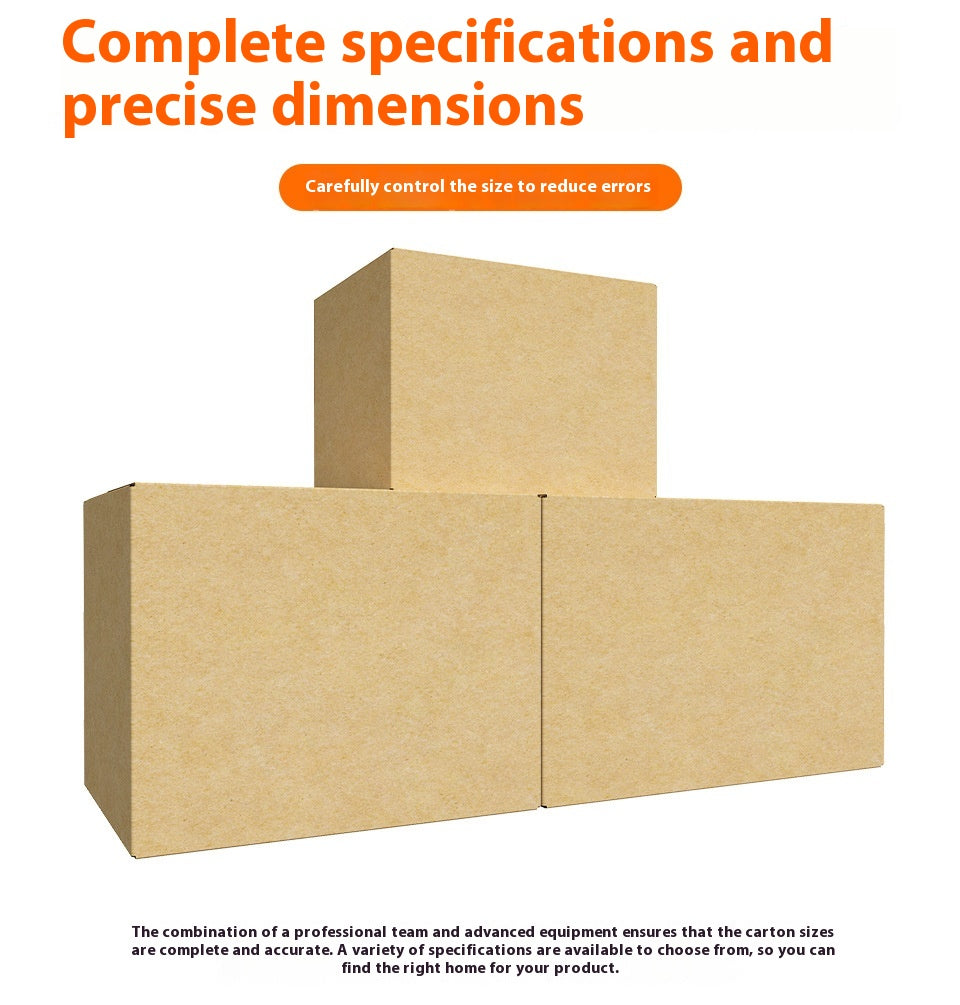 Heavy-Duty Moving Packing Box Carton - Multiple Sizes, 5-Layer Corrugated