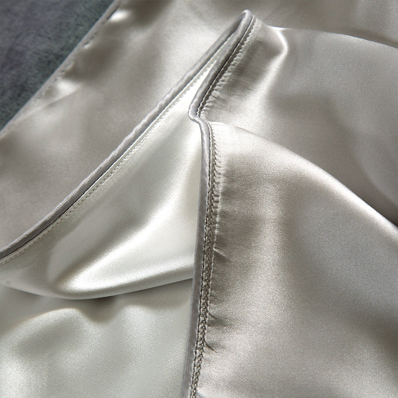 Double-Sided Ice Silk Pillowcase - Soft Rayon & Polyester Bedding Cover
