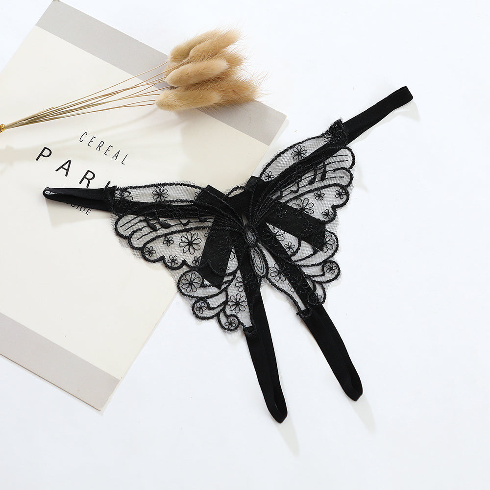 Women’s Embroidered Butterfly Panties - Comfortable Lingerie Set for Ladies