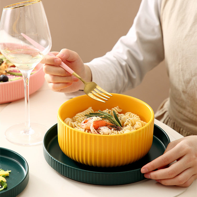Ceramic Oven Baking Bowl Set - Food Safe, Multi-Size & Color Options