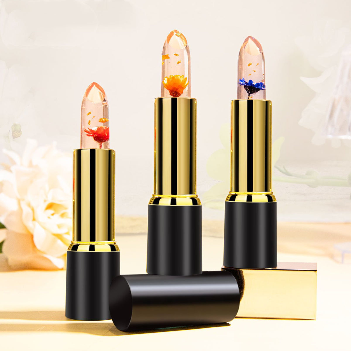 Jelly Flowers Nourishing Moisturizing Lipstick - 3.2g, Multiple Colors