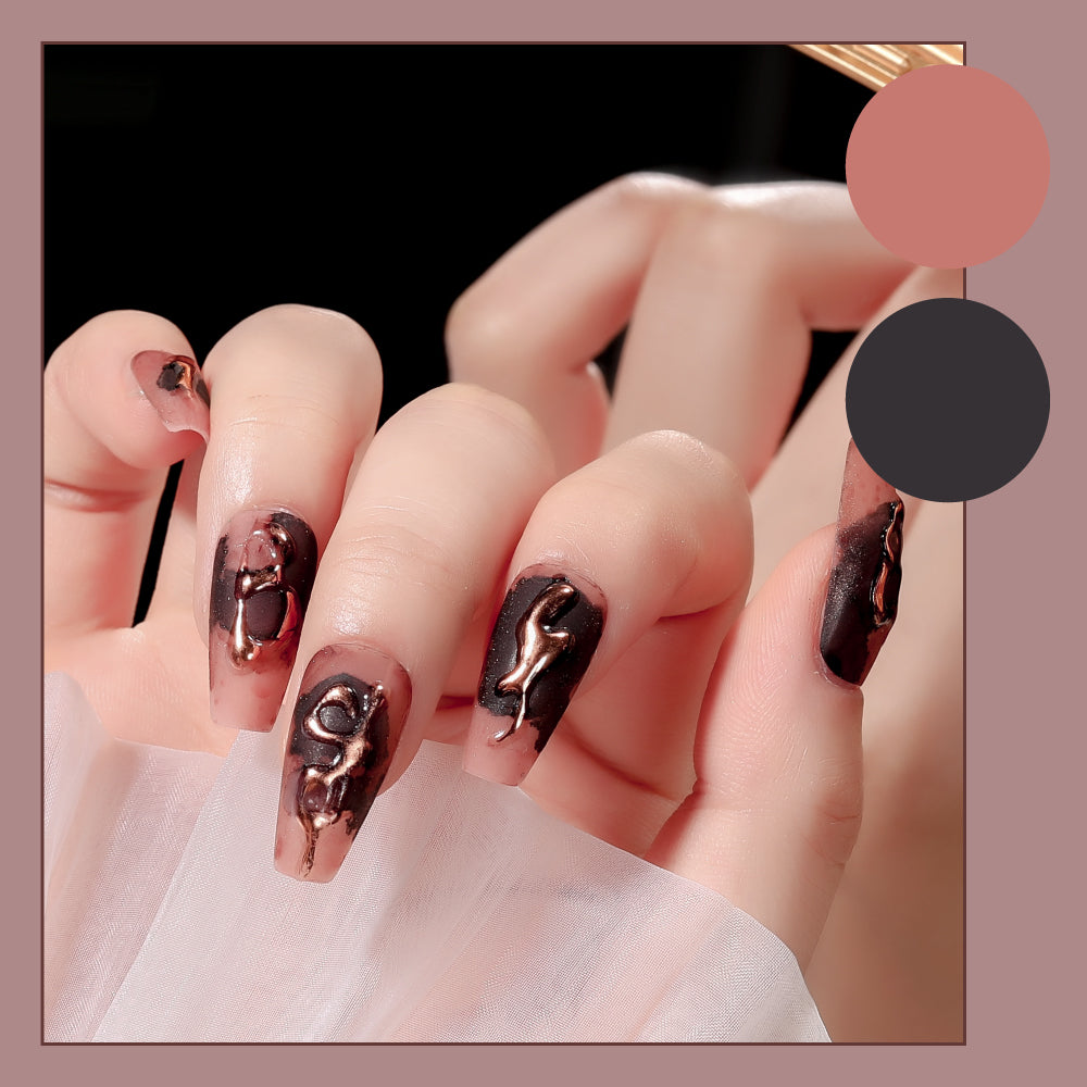 Nail Patches with Jelly Glue - 24 Pieces