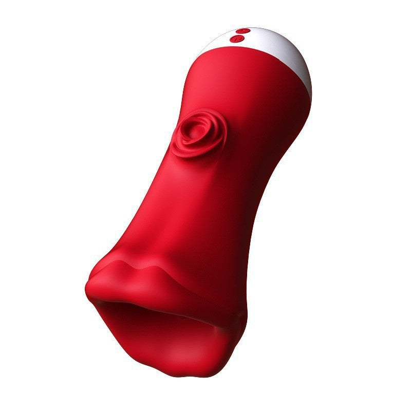 Men's Tongue Licking Vibration Exercise Device - Adult Male Penis Stimulator