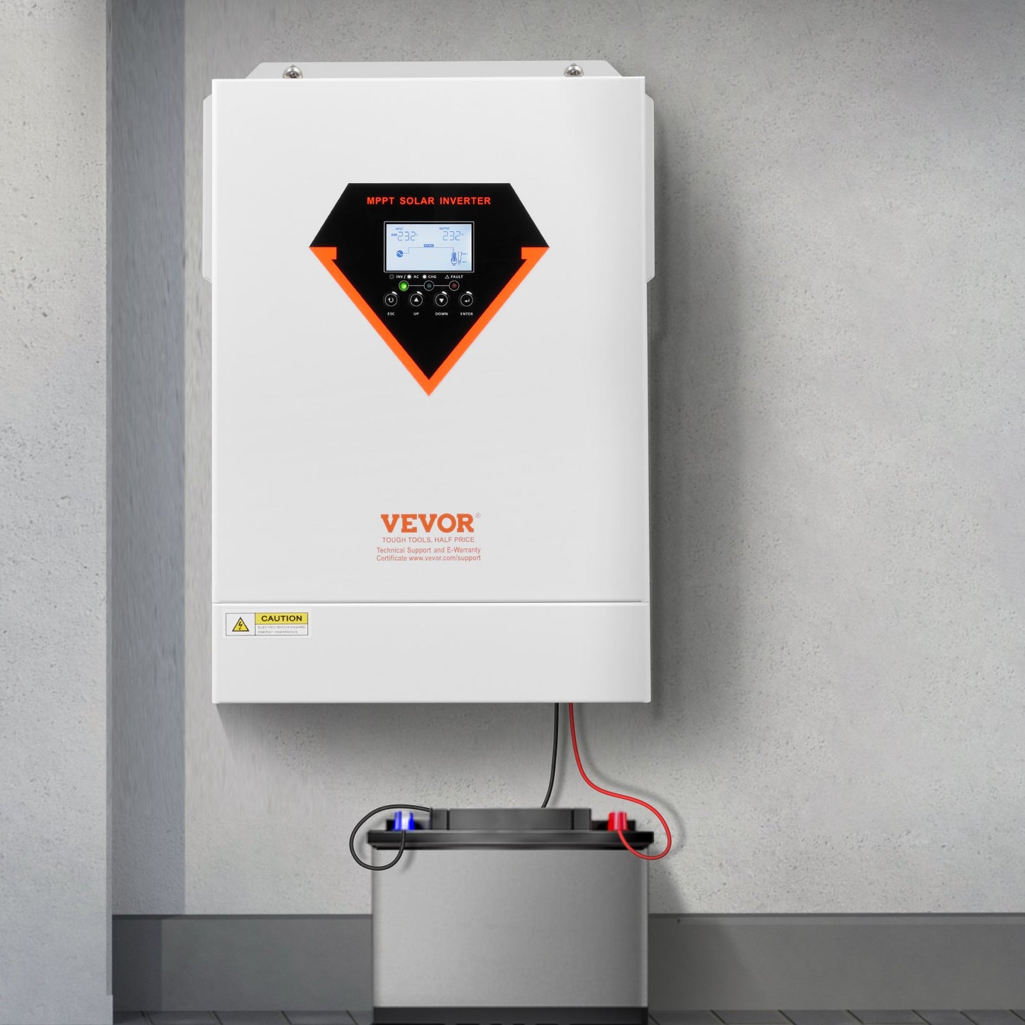 6000W Hybrid Solar Inverter Charger with MPPT Controller 220/230V - White