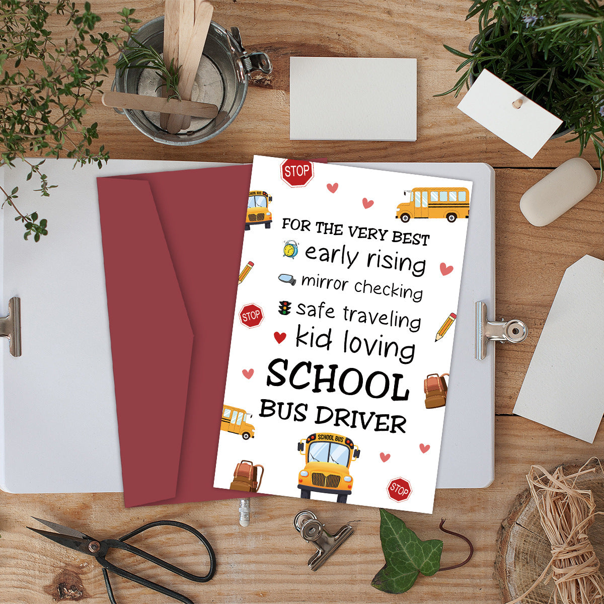 Holiday & Birthday Greeting Card with Envelope - Assorted Colors