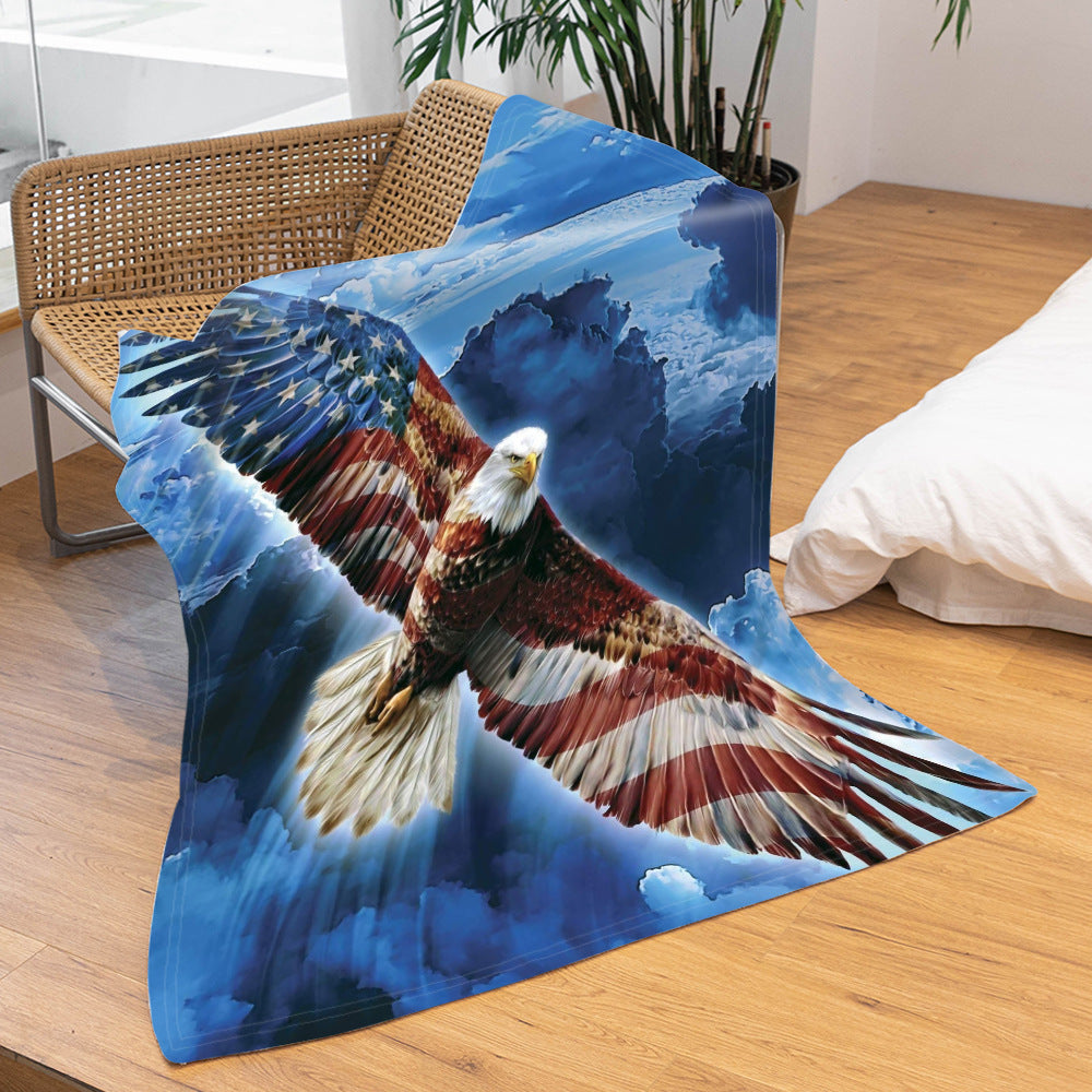 Double-Sided Flannel Sofa Blanket - Warm Modern Home Textiles