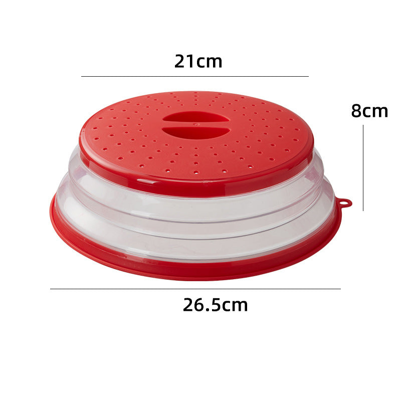 Microwave Splatter Cover Vented Food Guard with Hook Hole - Kitchen Gadget
