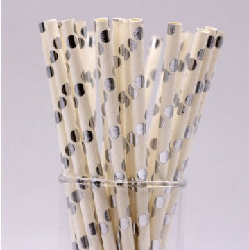 Color Coated Paper Straws - Biodegradable Disposable Drinking Straws for Parties