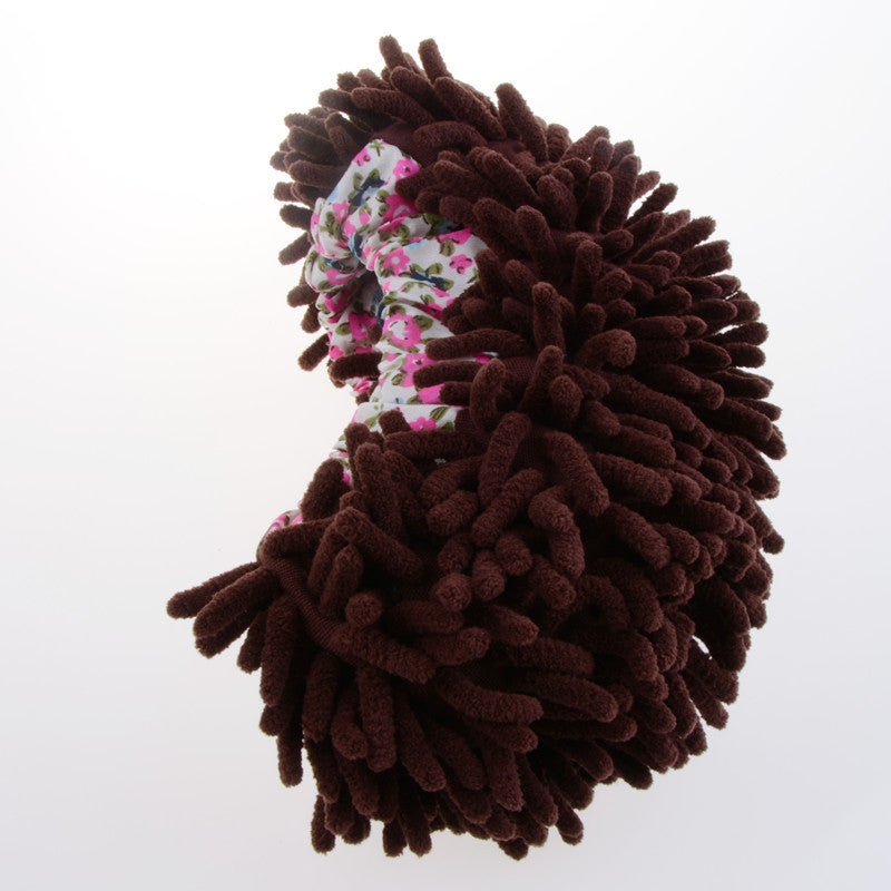 Removable Washable Chenille Slipper Covers - Unisex Floor Protection Socks