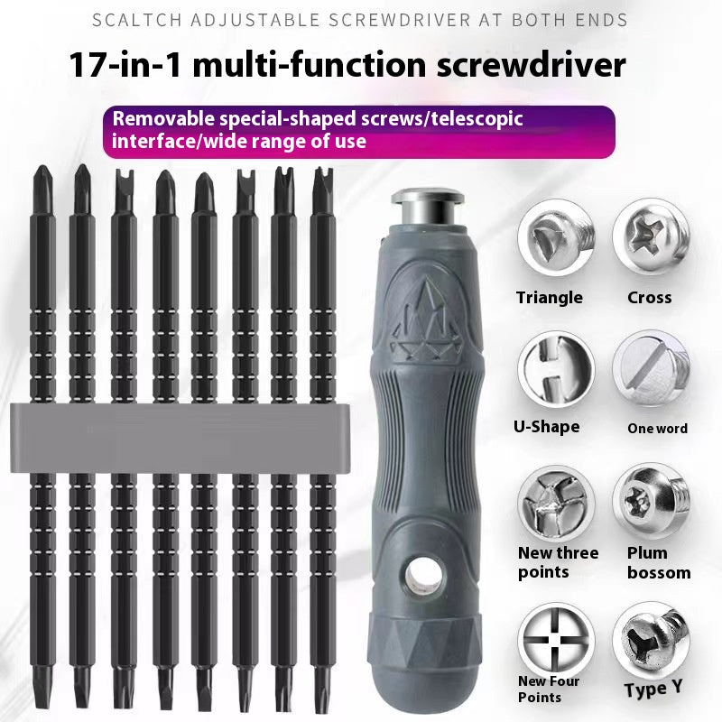17-in-1 Magnetic Screwdriver Set - Multi-Function Home Repair Tool