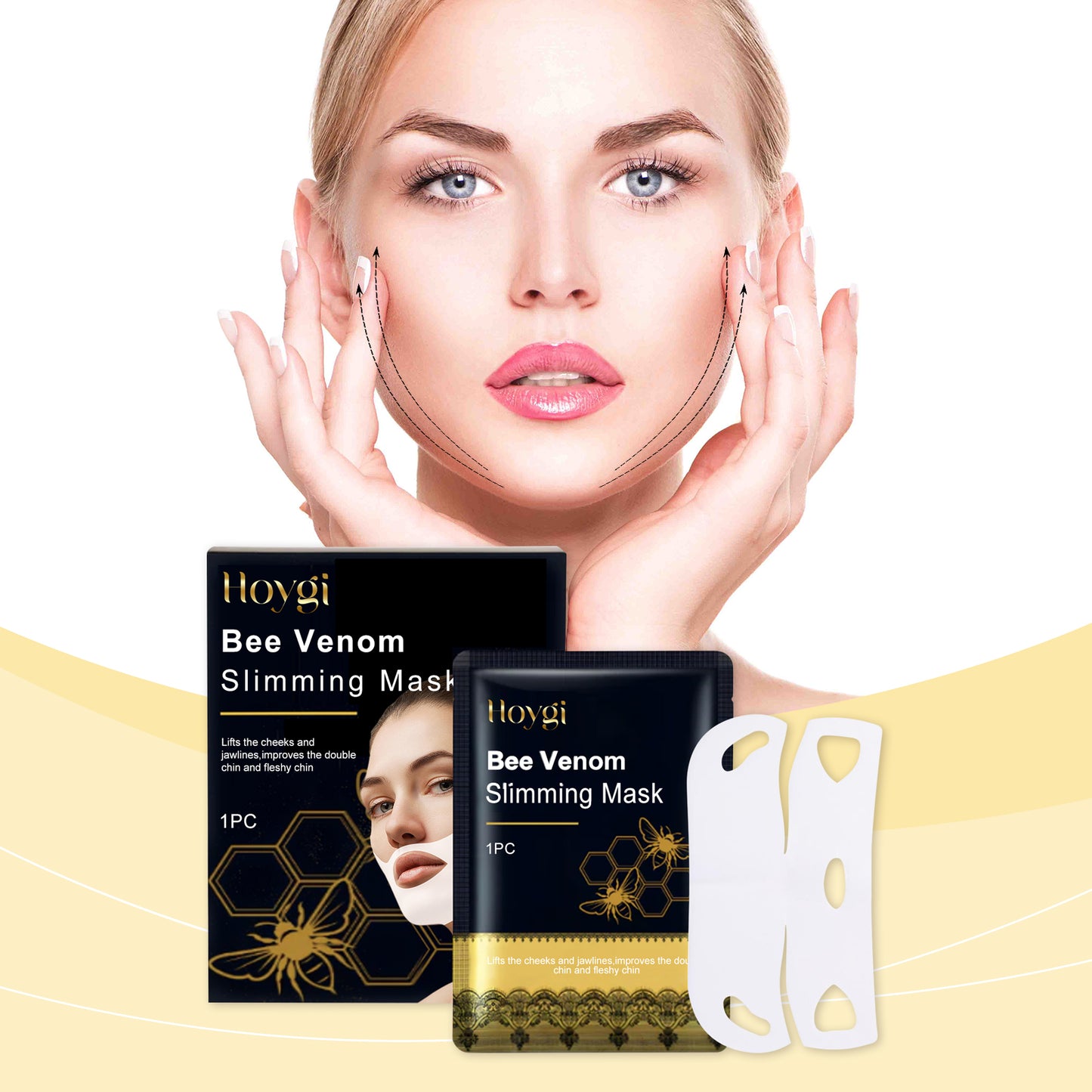 Bee Venom V-Line Lifting Mask - Hydrating Facial Chin Tightening Treatment