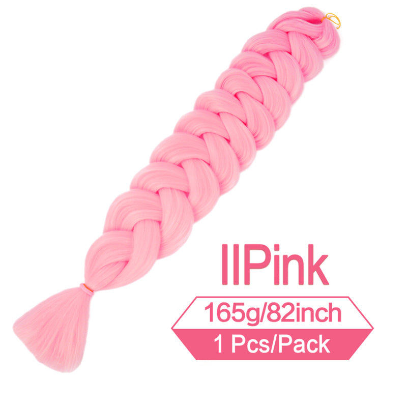 Long Braided Ponytail Hair Extension for Women - Multi-Color, 82 Inch
