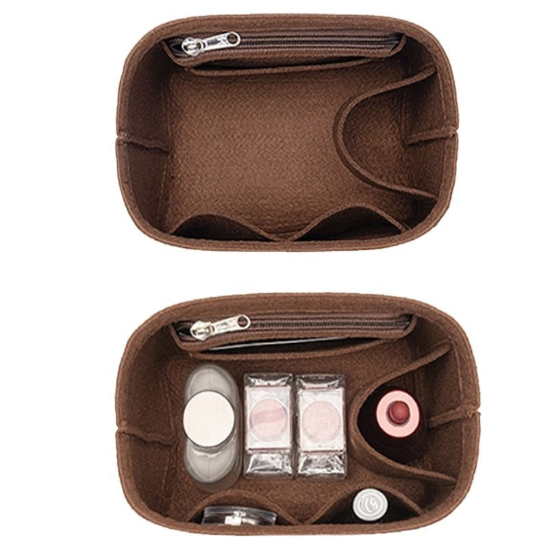 Felt Storage Pouch for Makeup Bag Organizer Inner Liner Support Bag