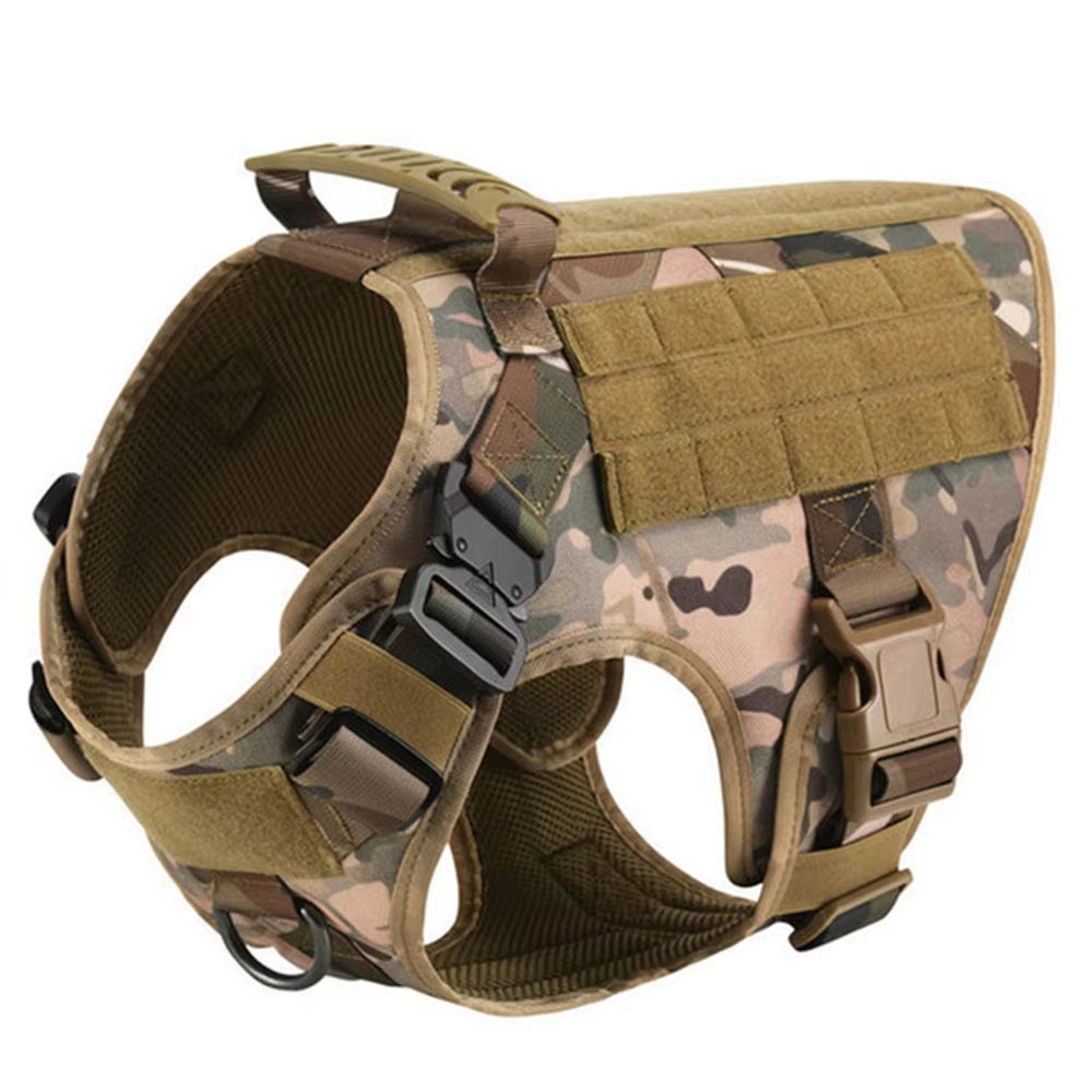 Luxury Dog Harness and Leash Set Nylon Camouflage for Small to XL Dogs