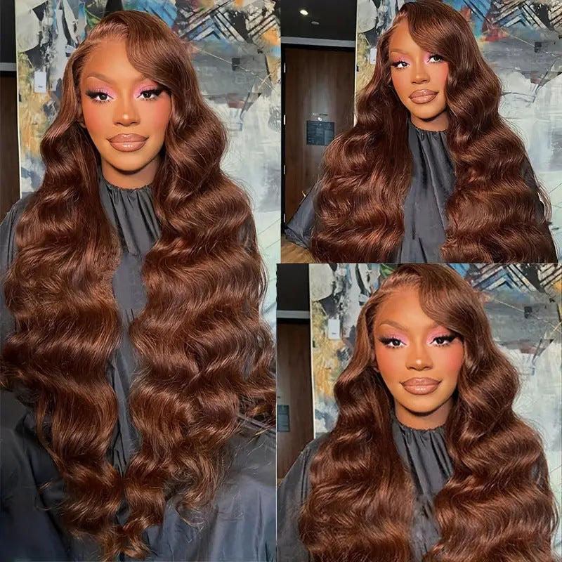 Large Wave Synthetic Wig for Women - Long Curls & Straight Styles, Multiple Colors