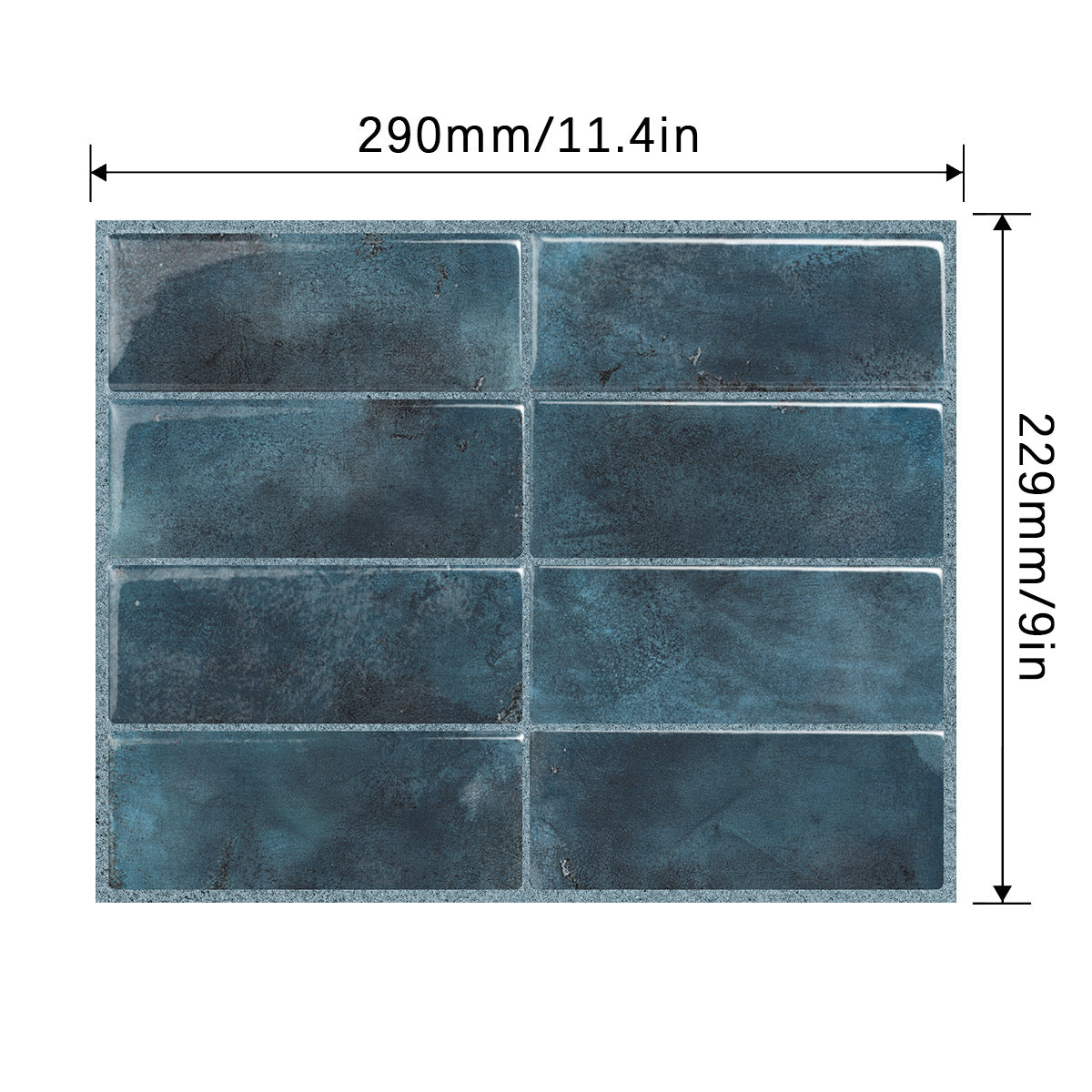 Waterproof 3D Self-Adhesive Wall Sticker for Kitchen Bathroom - High Temp Resistant