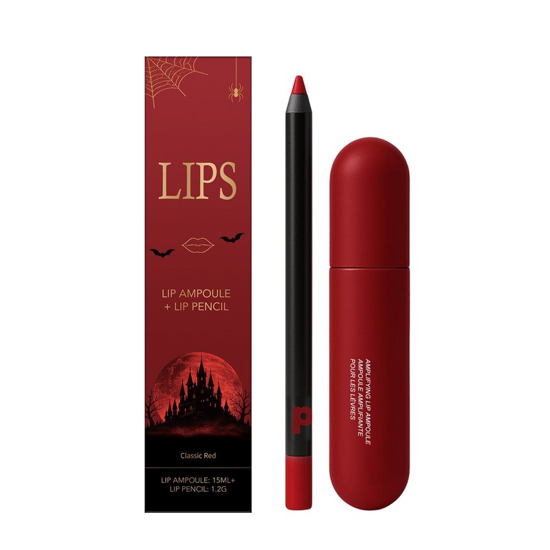 Lip Gloss and Lip Liner Set - Moisturizing 15ml Collection with Varieties