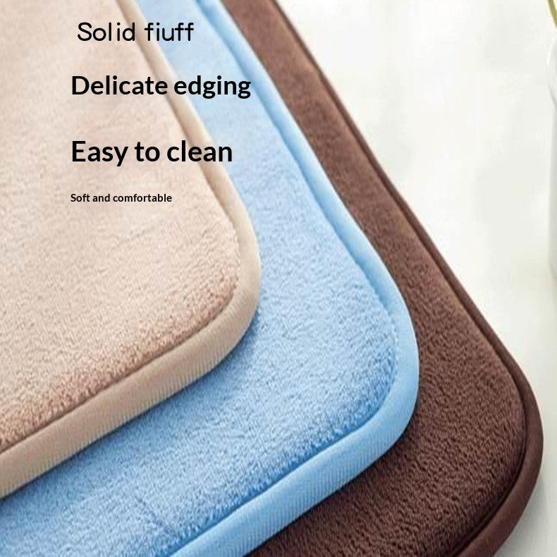 Non-Slip Coral Fleece Bathroom Mat Set - Toilet & Floor Mats for Home Use