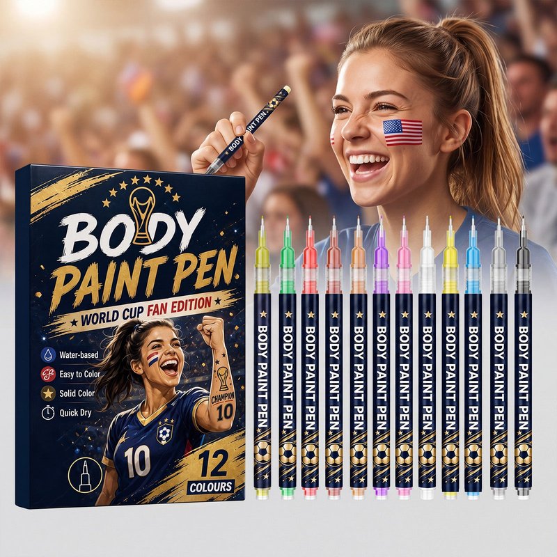 Body Painting Pen Set for Face & Body Art - 12 Pack