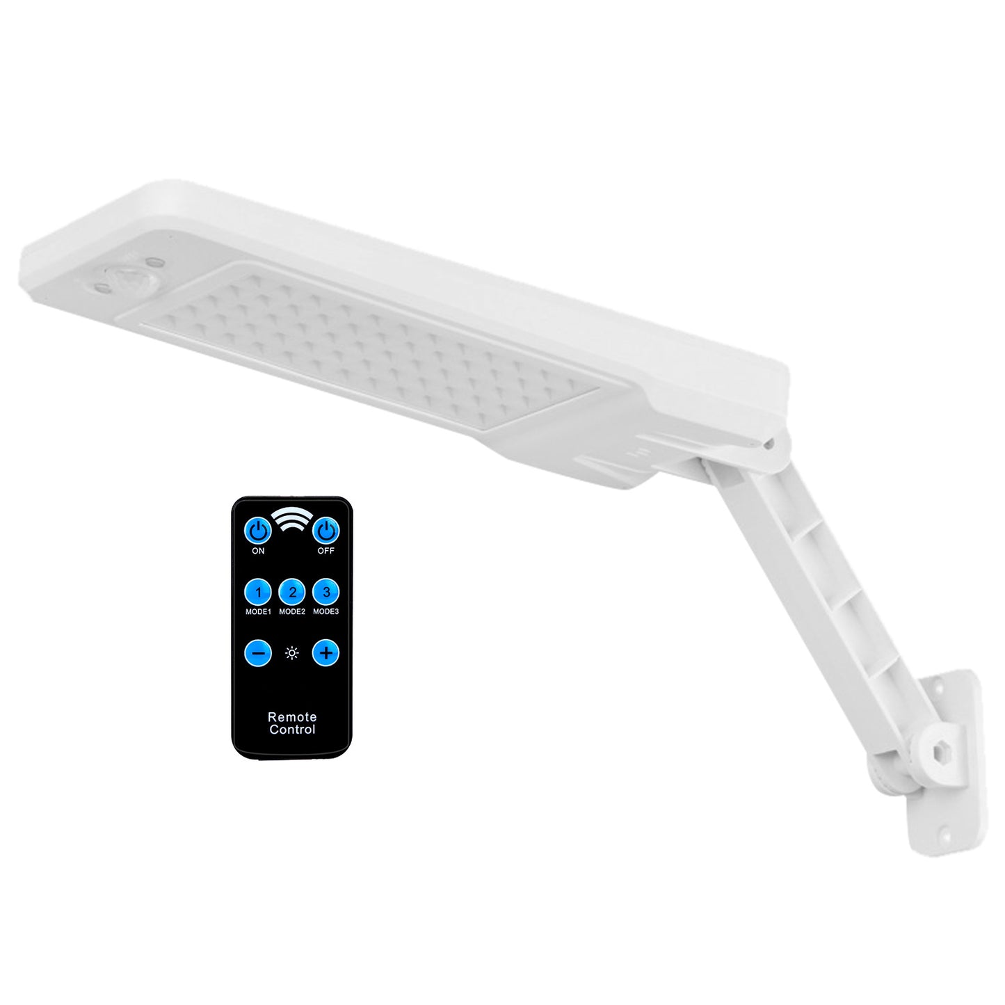 Solar Wall Light Outdoor 60 LEDs Waterproof Motion Sensor Lamp White