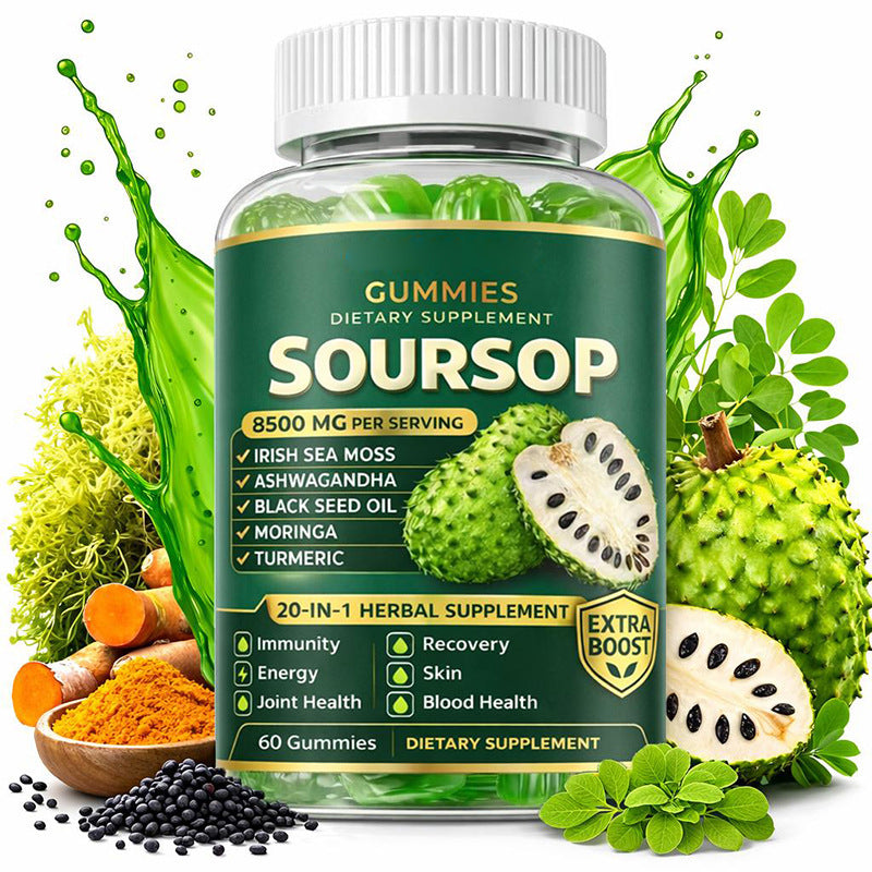 Soursop Soft Candies - 60 Pieces Natural Fruit Treats