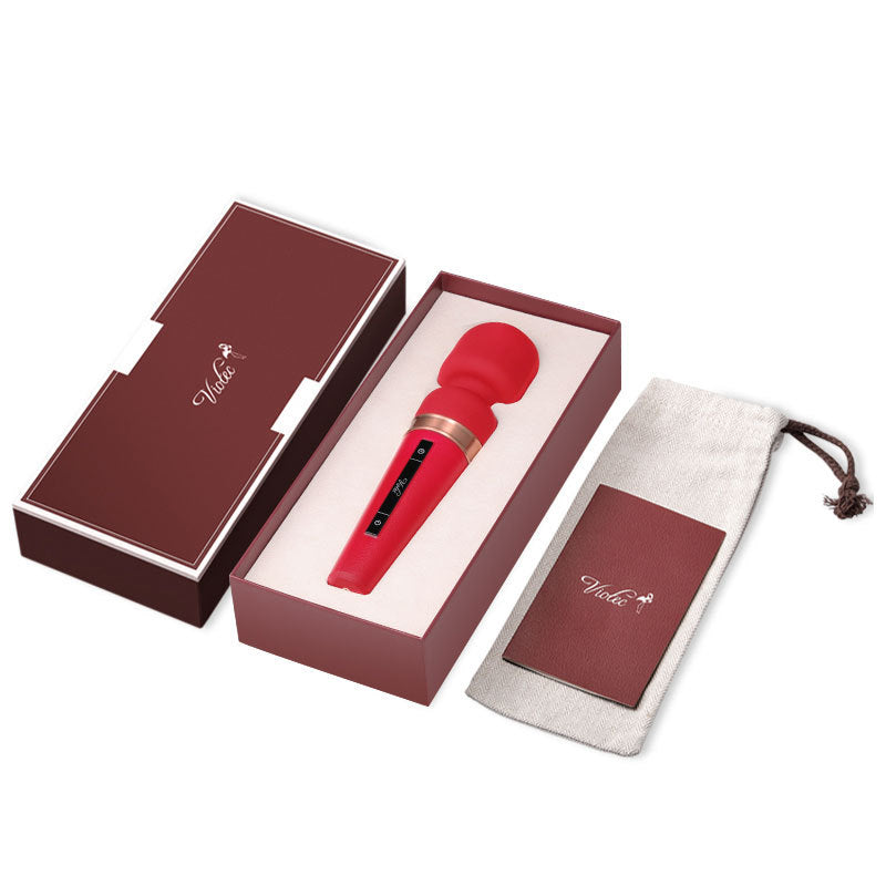 Red Electric Massager for Relaxation - Home Wellness Device