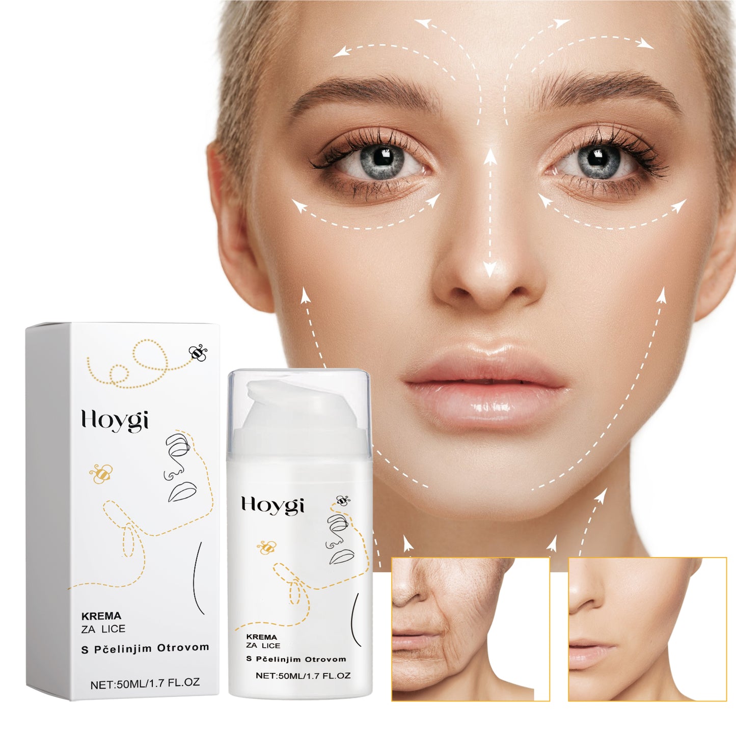 Bee Venom Anti-Aging Face Cream - Hydrating & Firming Skin Moisturizer