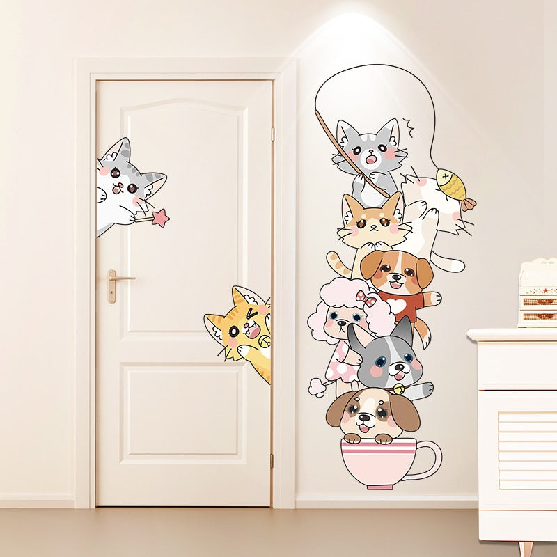 Children's Room Wall Sticker - Cartoon Anime Nursery Decor for Bedroom & Door