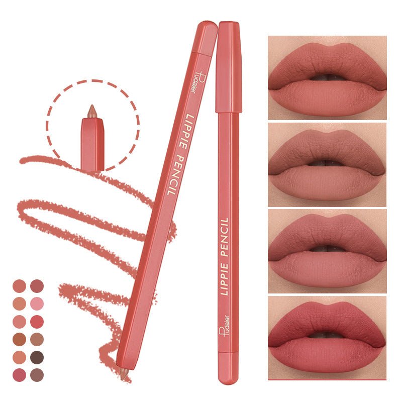Waterproof Lipstick Pen Lip Liner No Stain Matte Lip Makeup 2g Multiple Colors