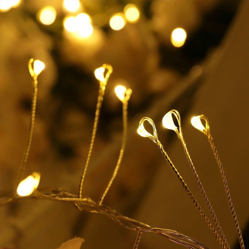LED Christmas Light Chain Firecracker Copper Wire Decor 2m-9m Multicolor