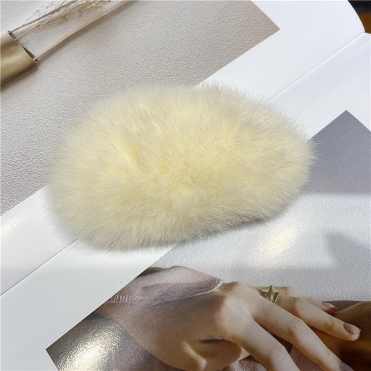 Plush Rabbit Hair Clip - Large