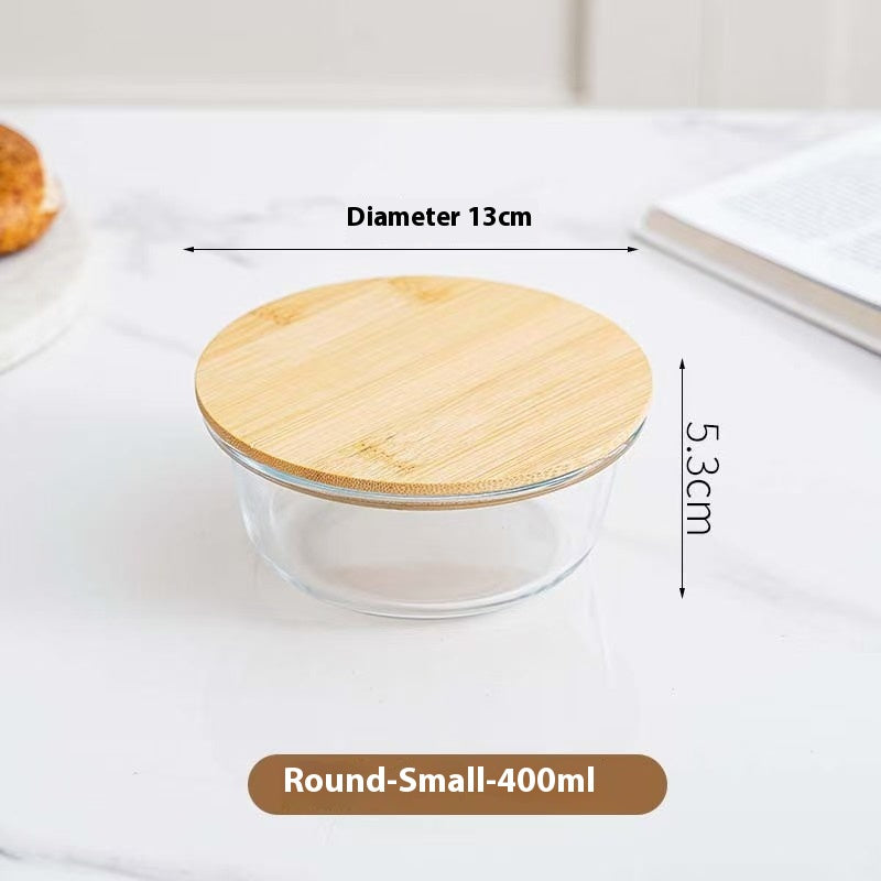 Glass Lunch Box Set with Microwave Heating - Multiple Sizes