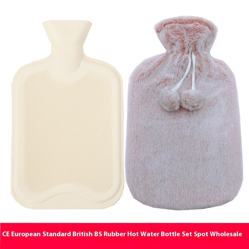 Water Bag Hand Warmer Rubber Hot Water Bottle 2L Multi-Color