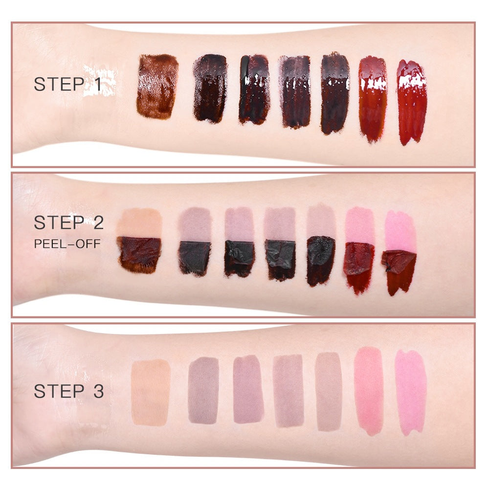 2-in-1 Moisturizing Peel-Off Lip Gloss Set - Long-Lasting & Easy to Apply