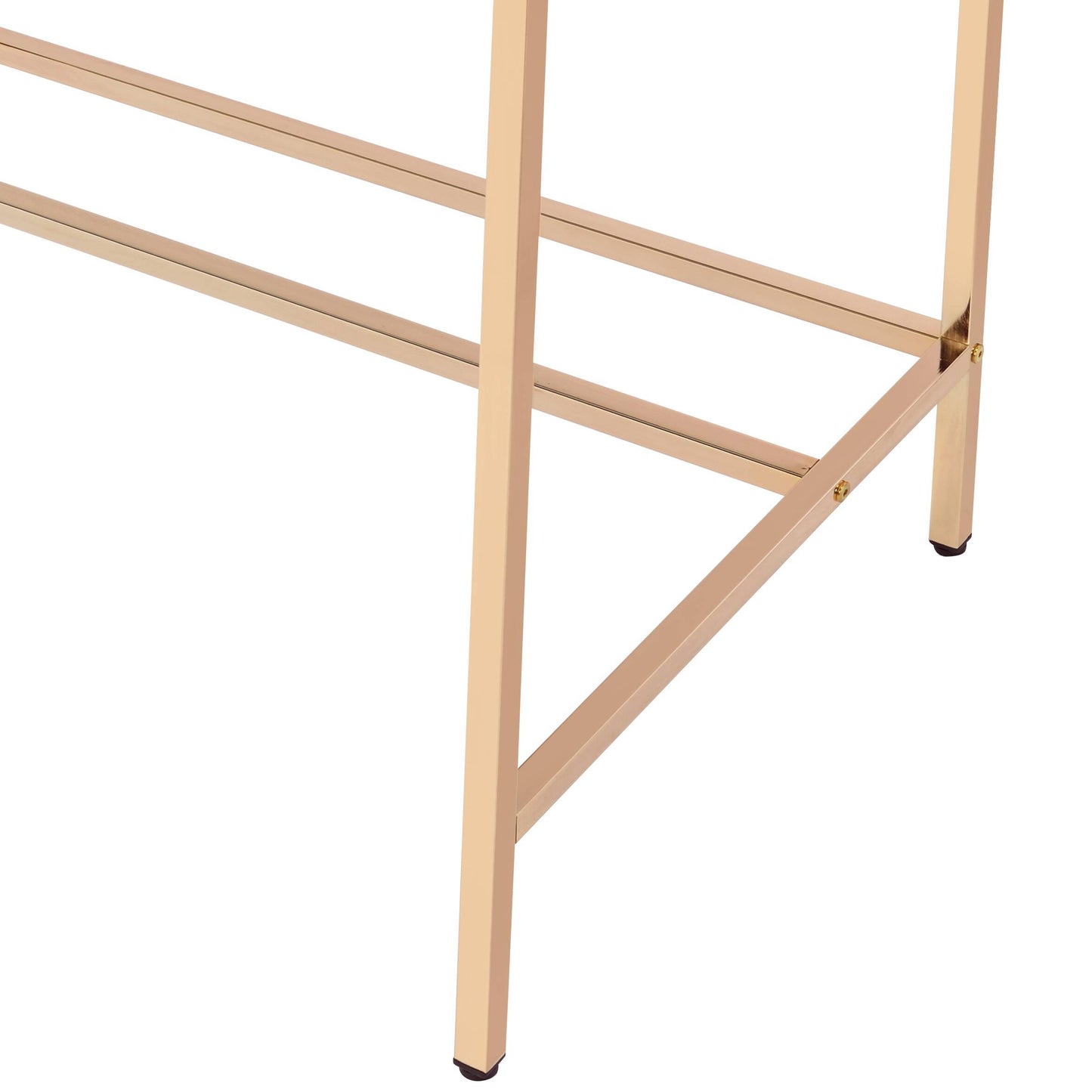 Modern Baby Blue & Gold Writing Desk with USB Port