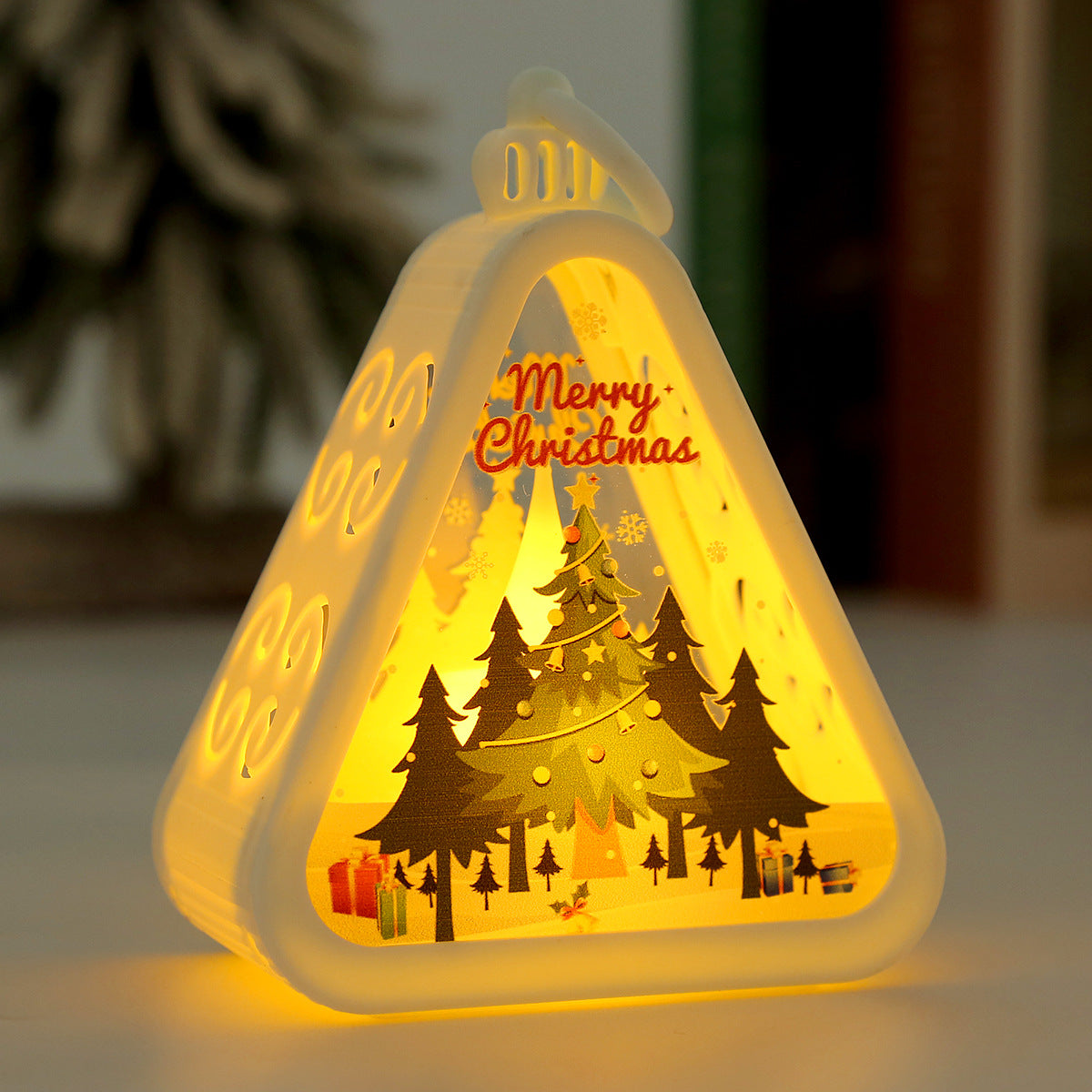Retro Electric Candle Lamp Christmas Decorations Luminous Ornaments